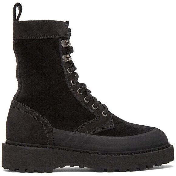 Diemme Altivole Suede Boots Size 36 6 Women's Black Combat New - Picture 1 of 16